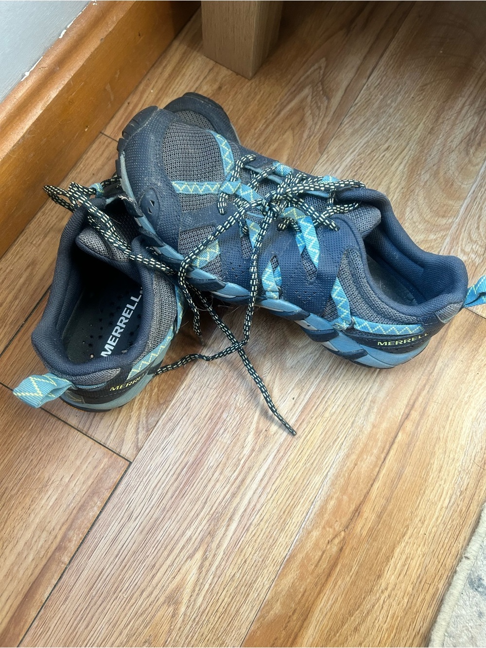 Merrell Women's Dark Gray and Teal Athletic Shoes